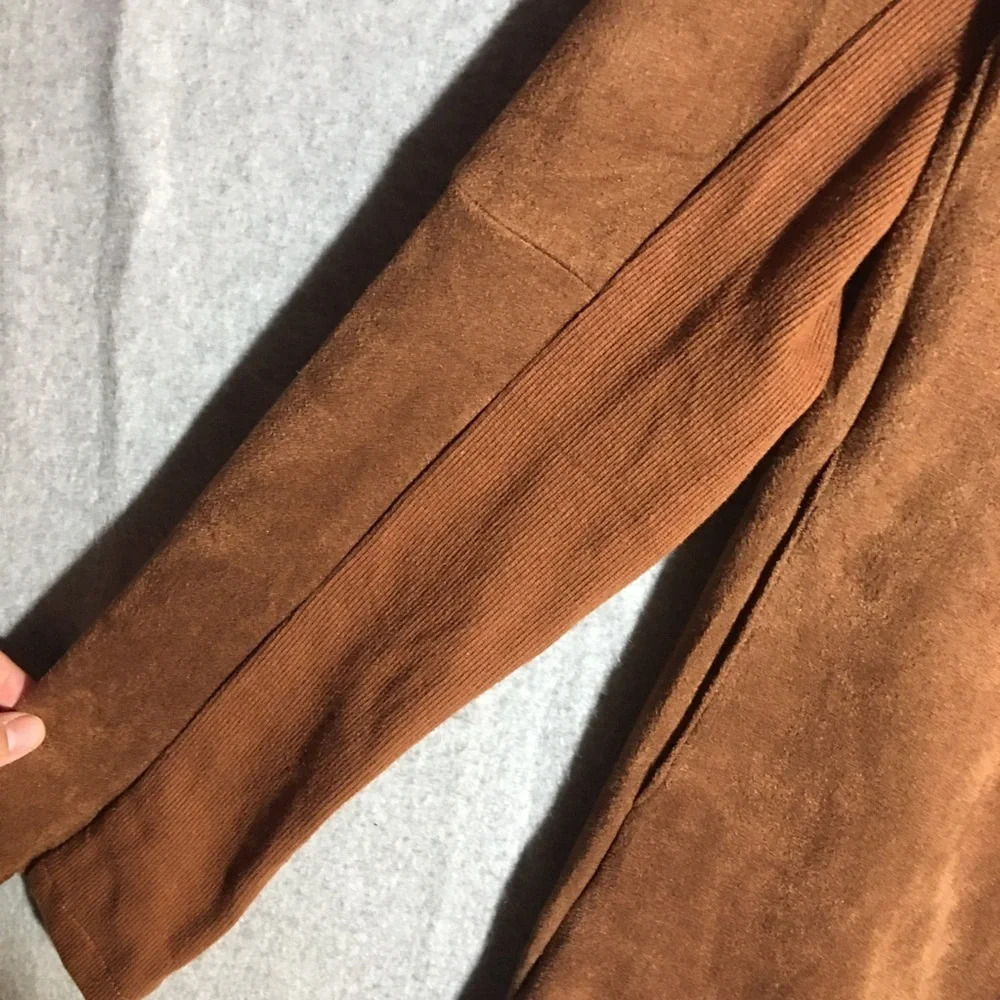 Womens Ethereal by Paper Crane Jacket Moto Style Suede Winter Fall Layering - Picture 4 of 7